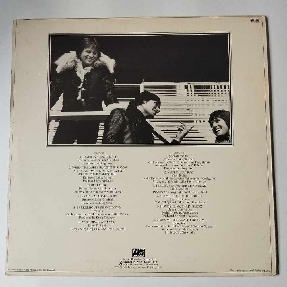 Винтажная виниловая пластинка LP Emerson Lake and Palmer Works (Volume 2) (UK 1977)