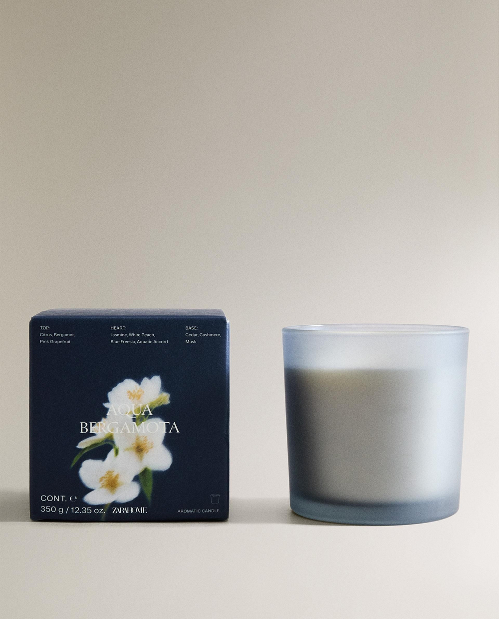 Zara Home - Ароматическая свеча aqua bergamota, 350 г