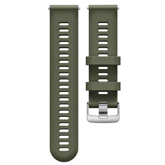 Ремешок Quick Release 22 мм силиконовый для Garmin Forerunner 255 / 265 / 745, Venu 2, Vivoactive 4 быстросъемный (Хаки)