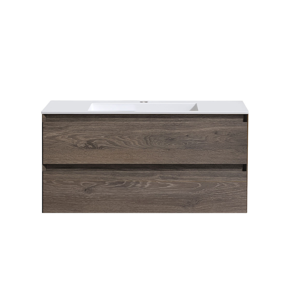 База под раковину Luka 1000 подвесная, 2 выкатных ящика soft-close, R.Oak