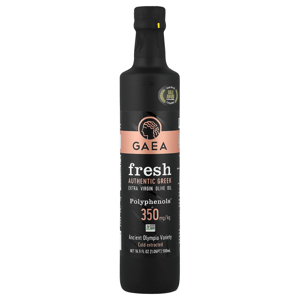 Gaea, Fresh, оливковое масло холодного отжима, 500 мл (16,9 жидк. унц.)