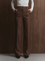 Брюки прямые, цвет шоколадный