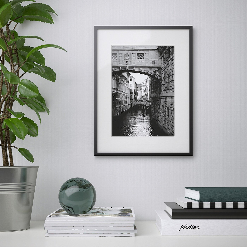 IKEA LOMVIKEN  (ИКЕА ЛОМВИКЕН)  -  Рамка, черная, 30x40 см