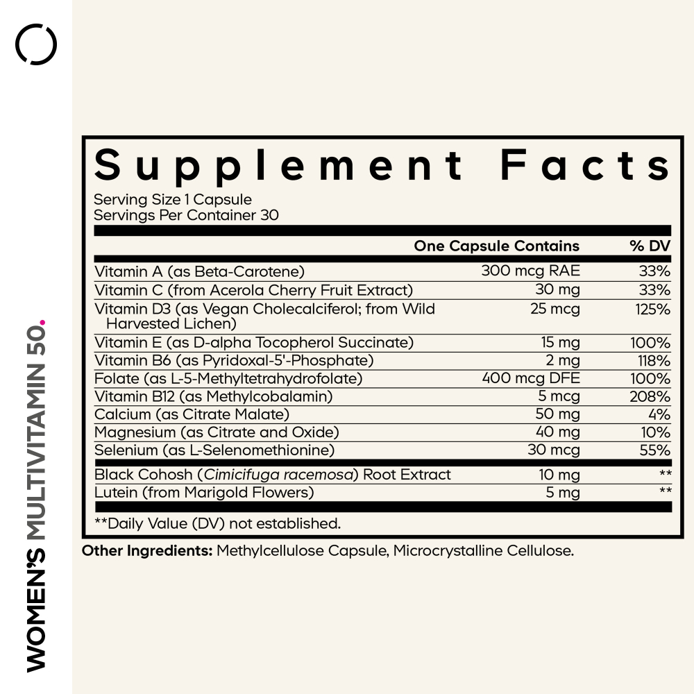 Codeage, Multivitamin 50, мультивитамины для женщин, 30 растительных капсул