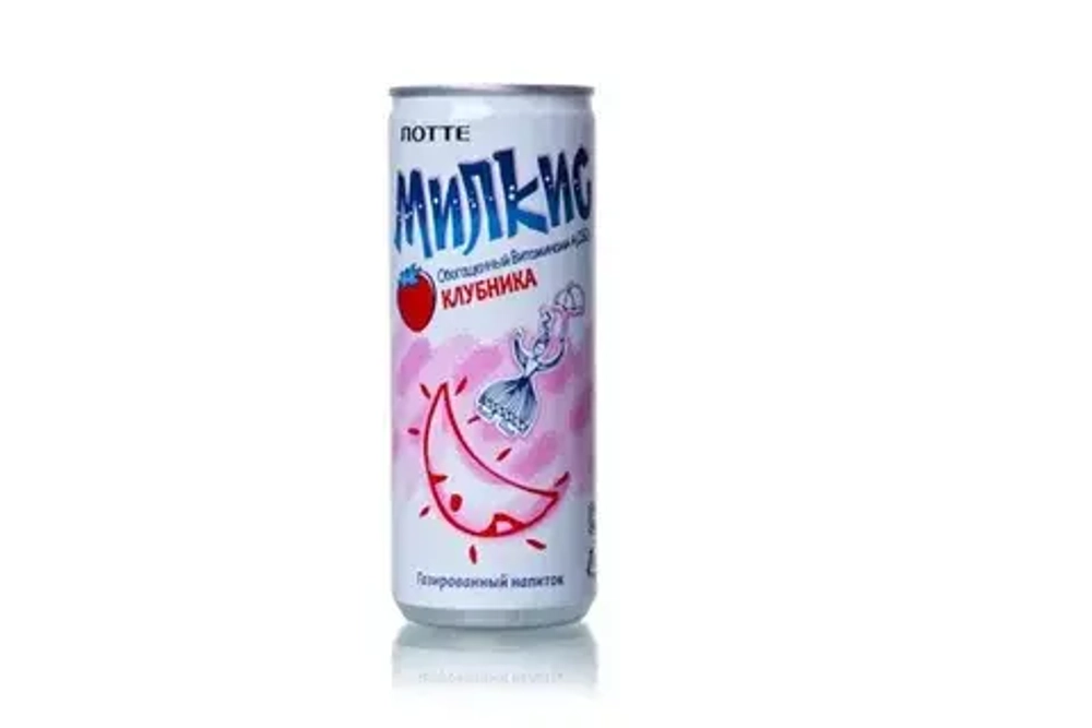 Напиток газированный Milkis со вкусом клубники, 250 мл