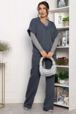 Костюм трикотажный Уютный шарм (серо-синий) К14251-5М LT Collection