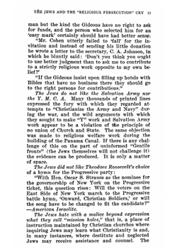 Jewish influences in American life. Volume 3 of the International Jew, the world's foremost problem; being a reprint of a third selection from articles appearing in the Dearborn independent | M. l'abbé Trochon