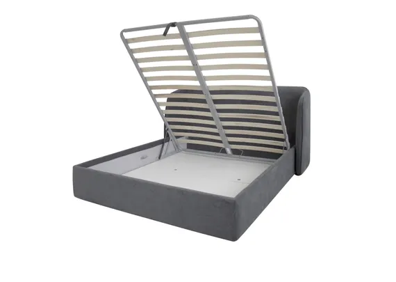 Кровать двуспальная Classic 200 см (розовый, велюр)