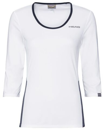 Женская теннисная футболкаHead Club Tech 3/4 Shirt W - White