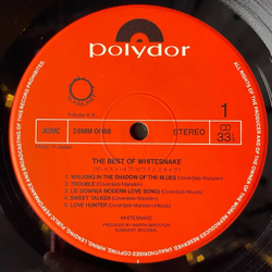 Винтажная виниловая пластинка LP The Best Of Whitesnake (Japan 1981) (Obi) Love Hunter