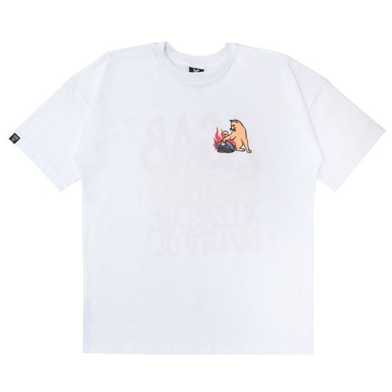 Футболка HOOK «ACAB» оверсайз белый