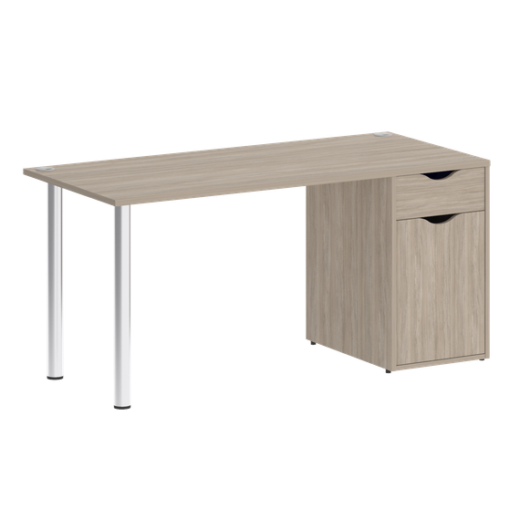 Home Office Стол письменный VR.SP-3-158.1 Дуб Аттик/Хром 1580*720*750