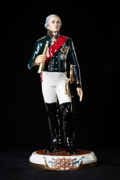 Статуэтка. Фарфор. Солдат. Ушаков Федор Федорович - Русский флотоводец. Россия
