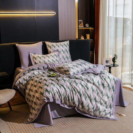 Комплект постельного белья Сатин Magic Sleep на резинке MSR015, Семейный