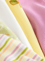 Футболка для девочки Next E65-356, 4 шт., Хаки, Розовый