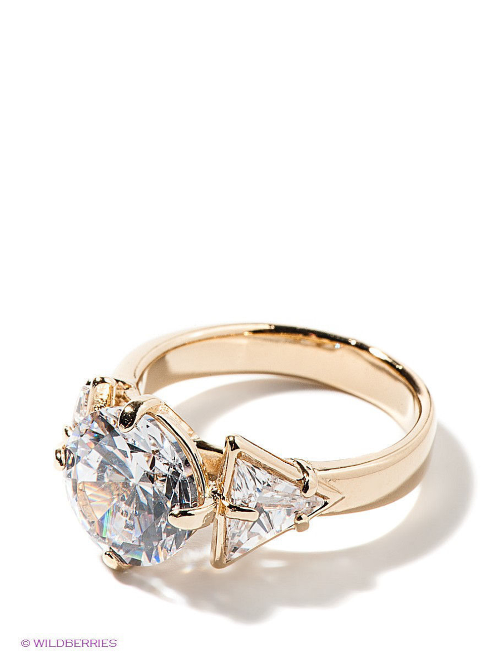 "Мохана" кольцо в золотом покрытии из коллекции "Санскрит" от Jenavi