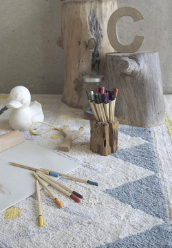 Ковер Lorena Canals Ацтекский Azteca Natural винтажный голубой 120х160 см