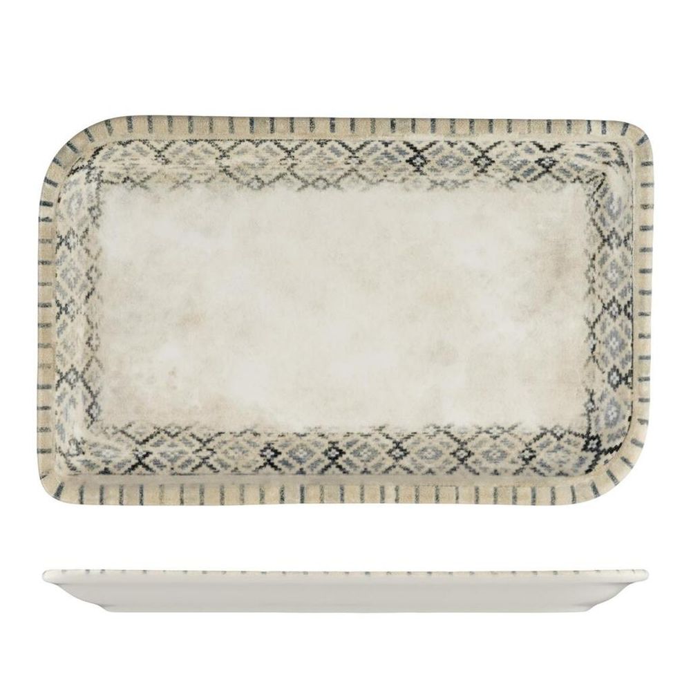 Блюдо прямоугольное 36*21 см h2 см Rug By Bone Innovation [bb] [1]