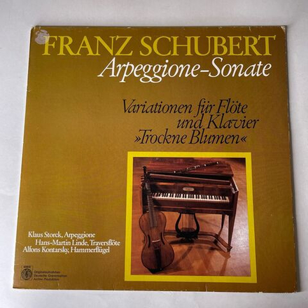 Винтажная виниловая пластинка LP Franz Schubert Шуберт Klaus Storck, Hans Martin Linde, Alfons Kontarsky, Arpeggione Sonate (Германия 1978)
