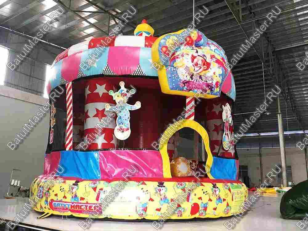 Детский надувной батут "Шатёр цирка" 5*5*4 м
