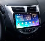 Магнитола для Hyundai Solaris 1 2010-2016 (рамка серебро) - Teyes CC3 на Android 10, QLED, ТОП процессор, 4Гб+32Гб, CarPlay, 4G SIM-слот