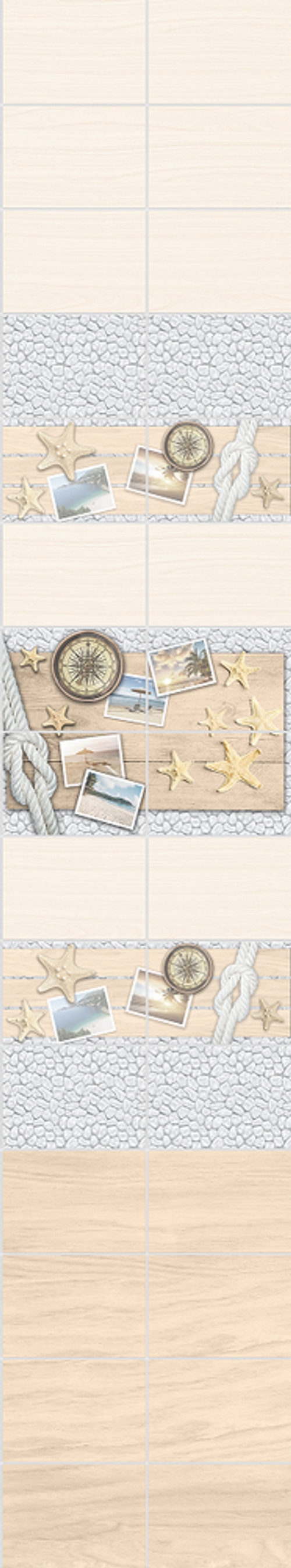 Панель ПВХ фотопечать Адриатика узор 2700х250мм