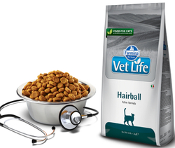 Сухой корм FARMINA Vet Life Cat Hairball для кошек для выведения шерстяных комочков - 10 кг