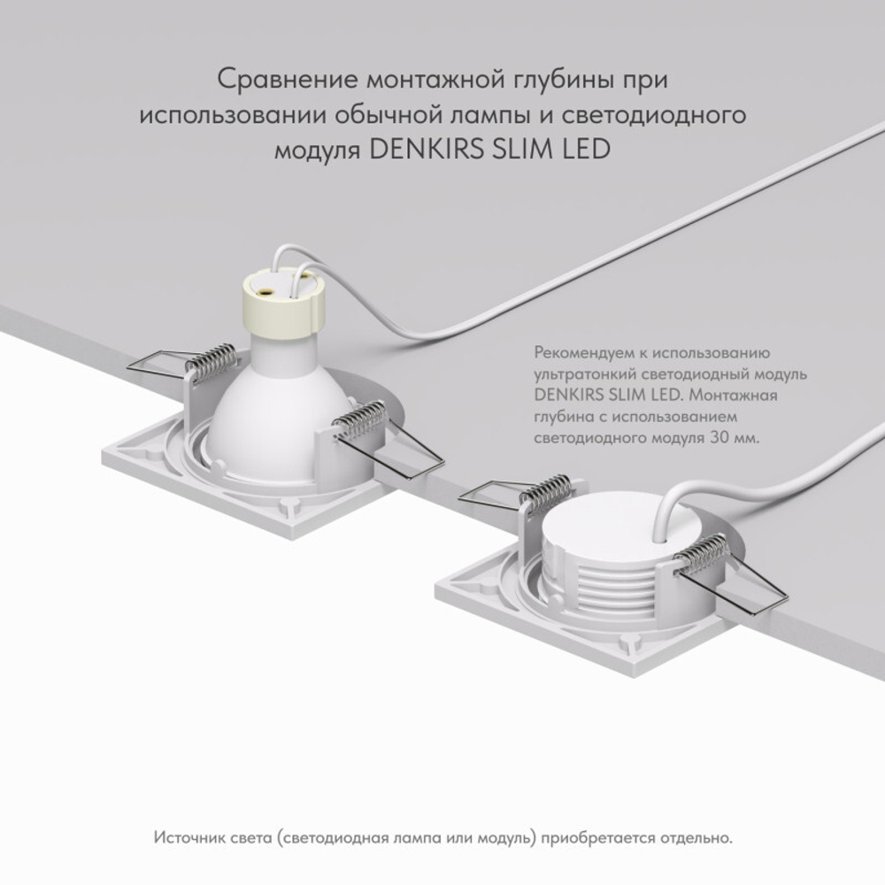 Встраиваемый светильник Denkirs DK2031-WH