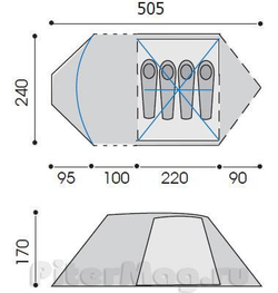 Палатка Снаряжение Волхов 4 (I)