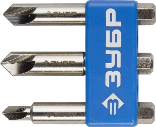 Набор ЗУБР ″ЭКСПЕРТ″: Экстракторы поврежденного крепежа,для выкручивания крепежа с износом граней шлица до 95%,3 предм