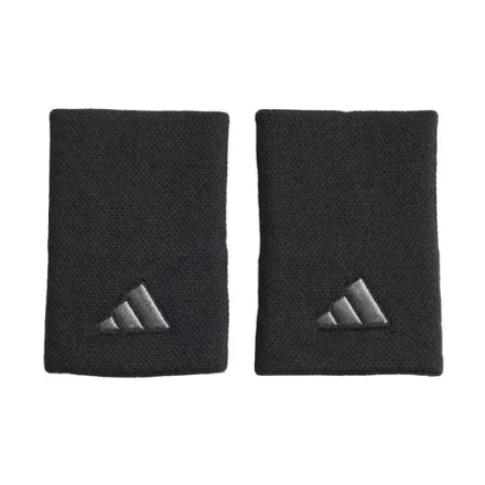 Теннисные напульсники Adidas Long Wristband (OSFM) 2P - black/iron metallic