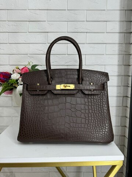 Сумка Hermes из кожи крокодила 30 см