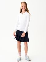 Джемпер поло для девочки 1327 белый