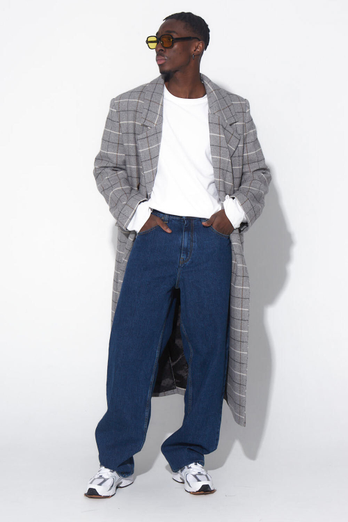 Джинсы широкие мужские, blue