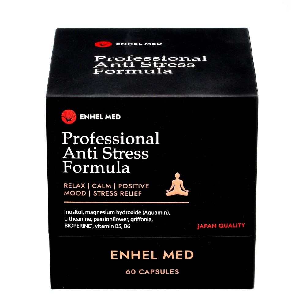 Антистресс комплекс ENHEL med. Professional в капсулах для восстановления сил и энергии (1+1=3)