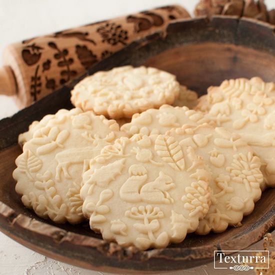 Малая скалка с узором Лесные зверушки