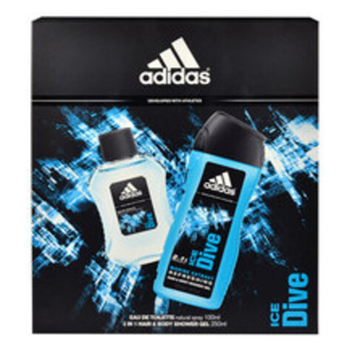 Adidas Ice Dive Gift Set EDT 100 ml shower gel Ice Dive 250 ml 100ml