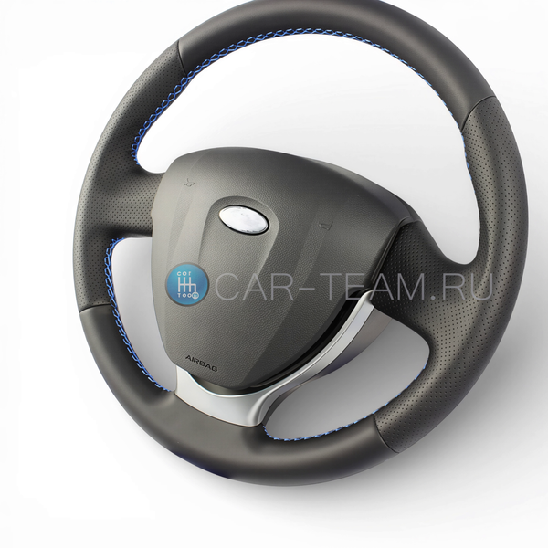 Руль на Лада Приора 2, Калина 2, Гранта в экокоже с подушкой безопасности