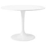 Стол круглый - IKEA DOCKSTA, 103х75 см, белый, ДОКСТА ИКЕА