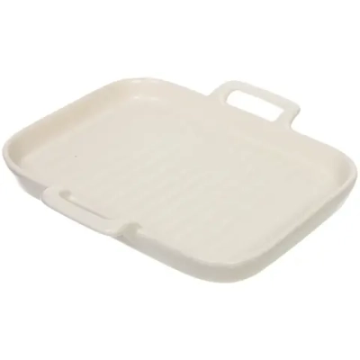 Блюдо керамическое «Акварель» 19,5*19,5*2,5см, молочное