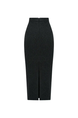 Юбка-карандаш графитовая