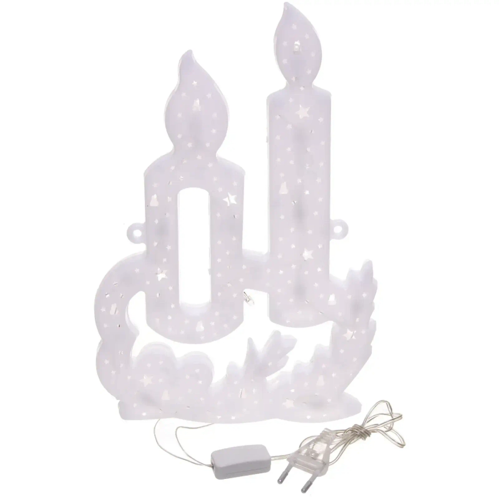 Фигура светодиодная 30 см,»Свечи» мультицвет