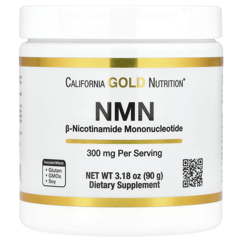 California Gold Nutrition, NMN в порошке, 90 г (3,18 унции)