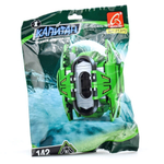 Конструктор блочный Аусини "Космос: Зелёный модуль/Роботы" 142эл., пакет 25370