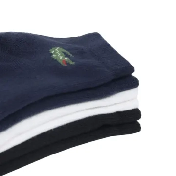 Теннисные носки Lacoste Low 3P - navy blue/white/black