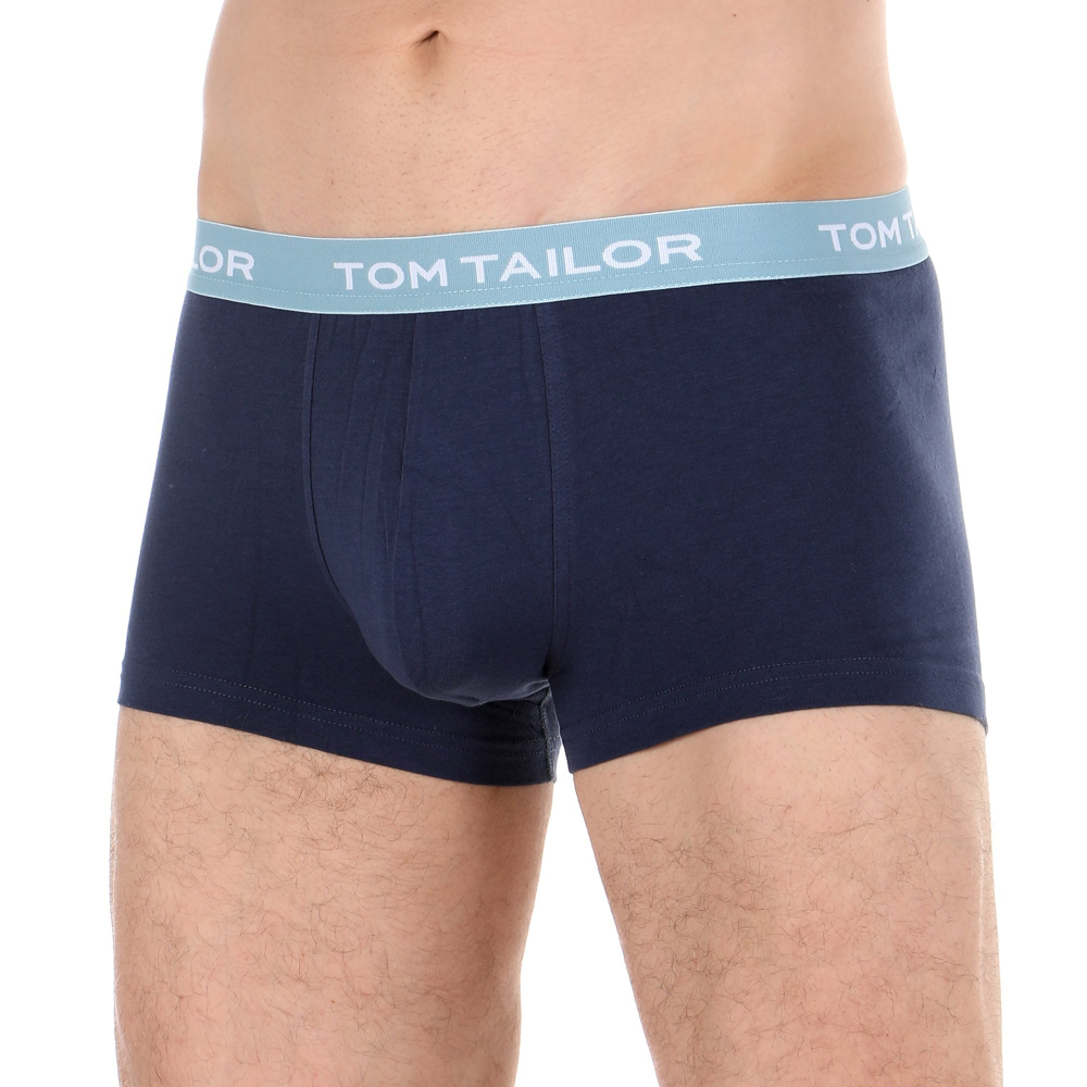 Мужские трусы боксеры набор 3в1 темно-синие Tom Tailor 70162/6061 690