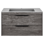 База под раковину Chiara 2D 800 подвесная, 2 выкатных ящика soft-close, G.Stone