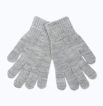 Перчатки одинарные детские, цвет светло-серый, р. 14/ 9155921 Baranowool, 1 шт.
