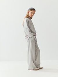 Свитшот укороченный облегченный "Серый меланж" 7+