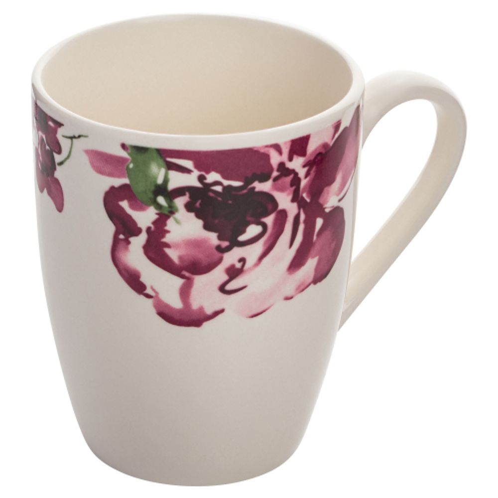 Кружка White Fox LT306 набор Mix. Flowers для чая и кофе фарфор 330 мл 4 шт | White Fox